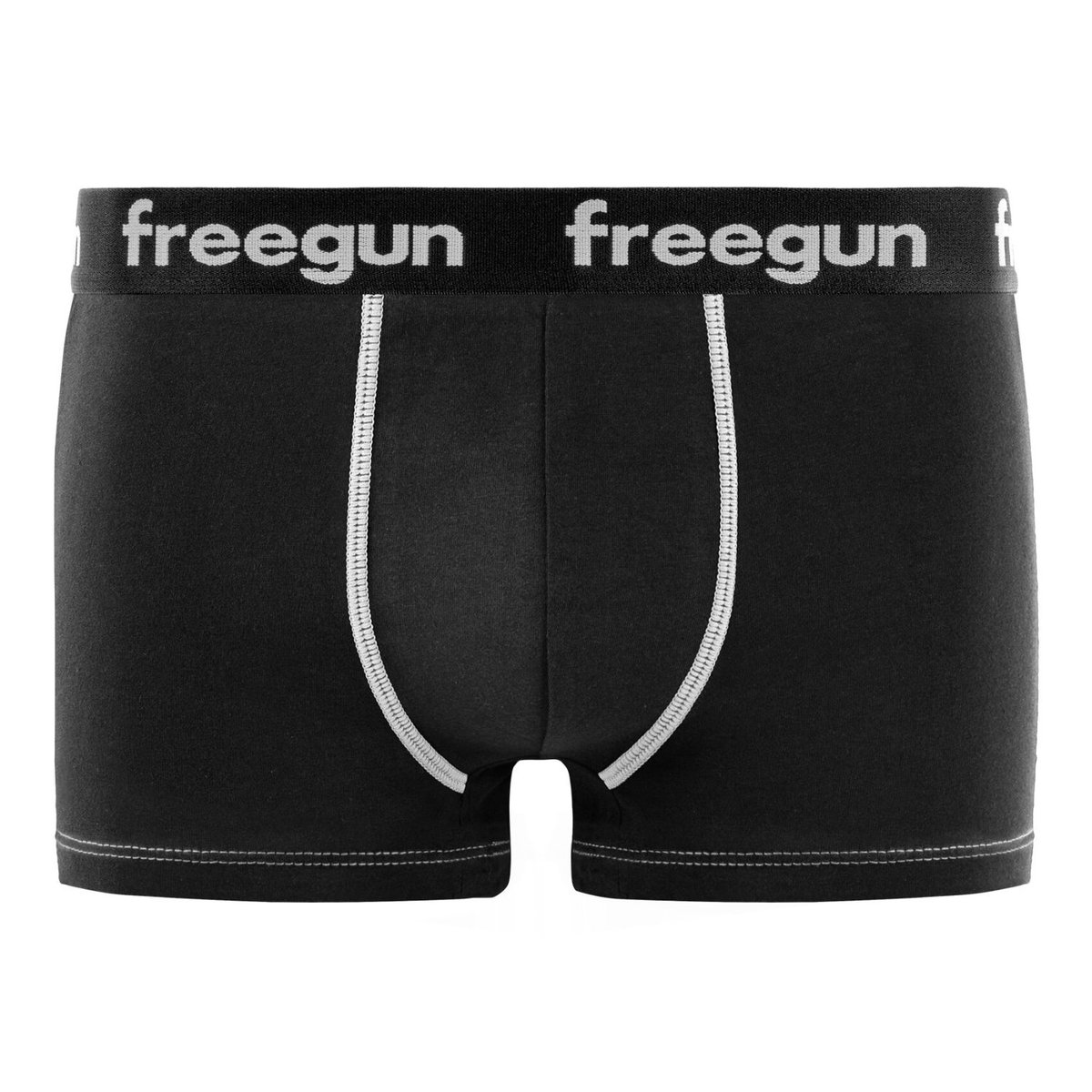 Lot De 6 Boxers Coton noir, FREEGUN