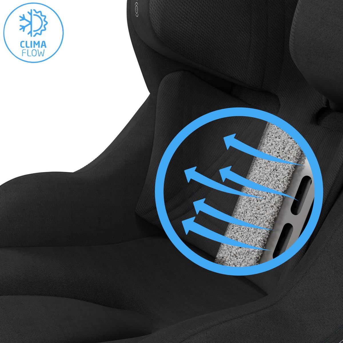 Siège auto Pivotant et Coulissant Mica Slide Pro authentic black, MAXI COSI