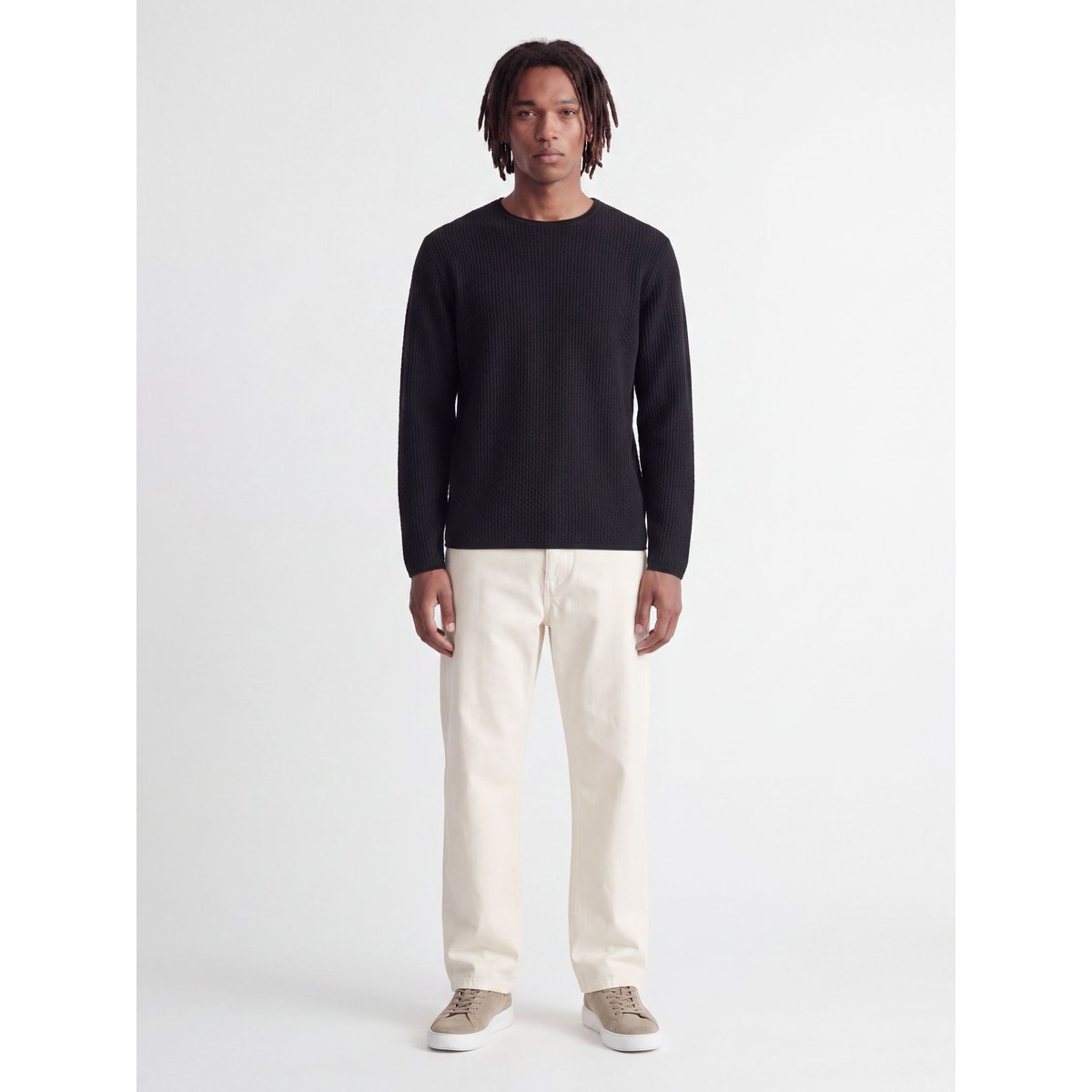 Pull En Maille black 1, JACK & JONES
