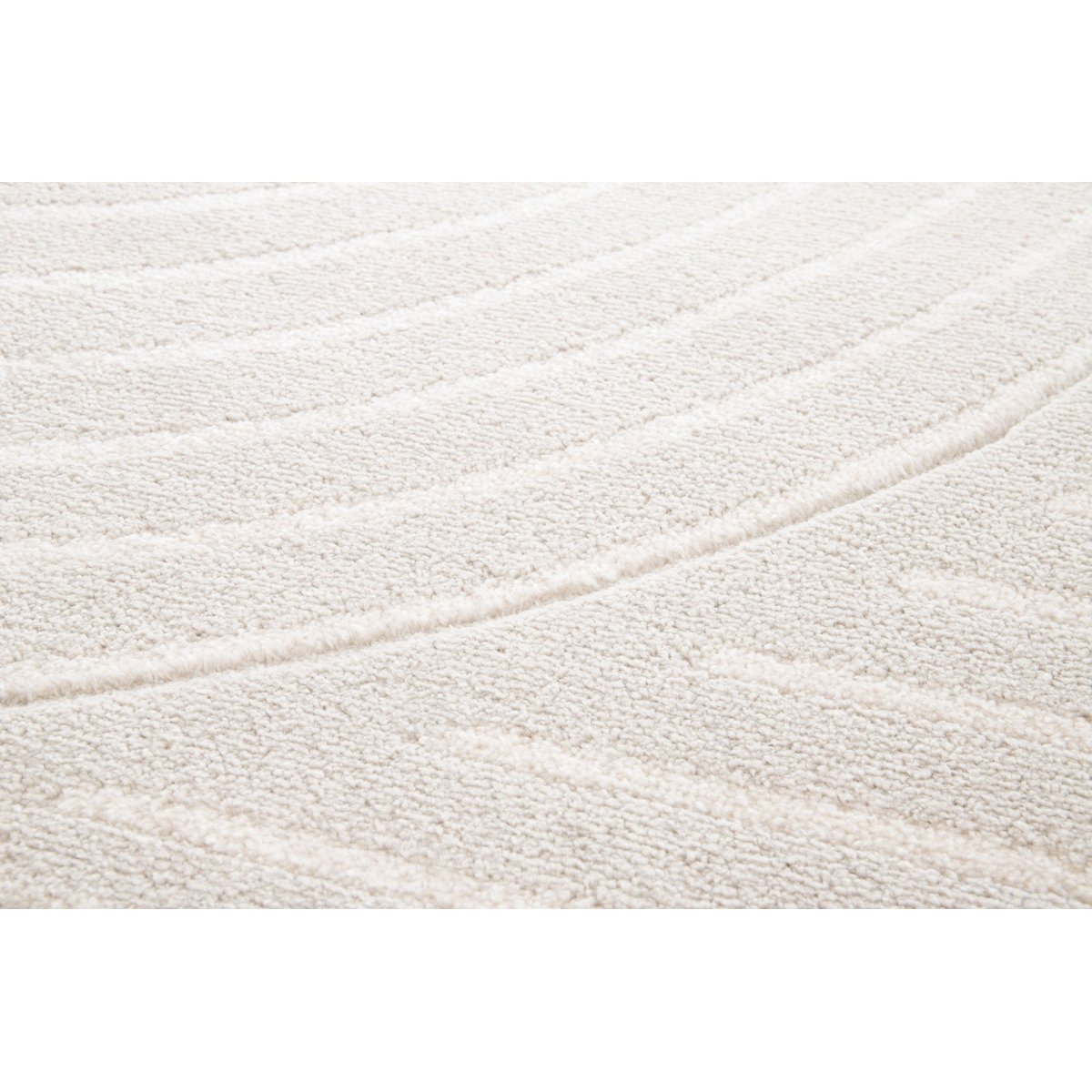 Tapis super doux très graphique VOLUTE gris minéral, AFK LIVING