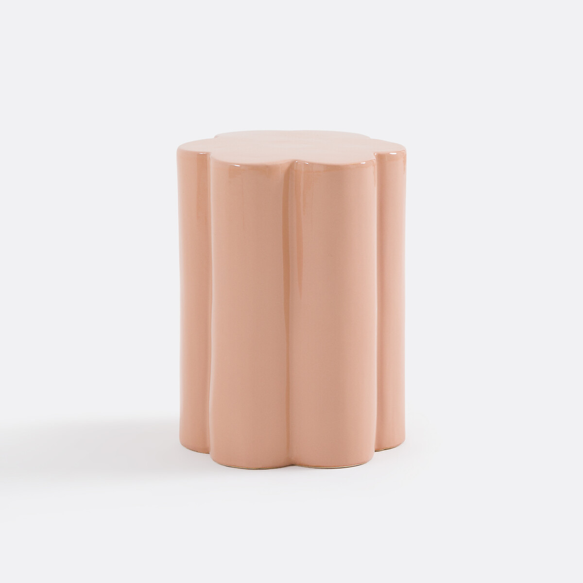 Bout de canapé céramique, Jelly beige rosé, LA REDOUTE INTERIEURS