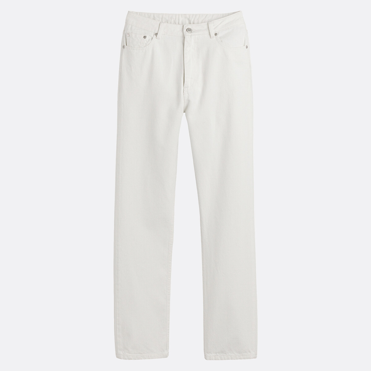 Jean droit, taille haute blanc, LA REDOUTE COLLECTIONS