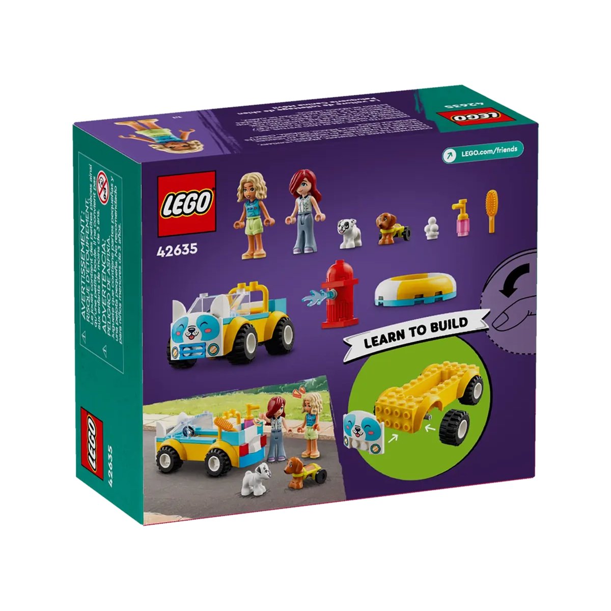 LEGO Friends - La voiture de toilettage canin - 42635 multicolore, LEGO
