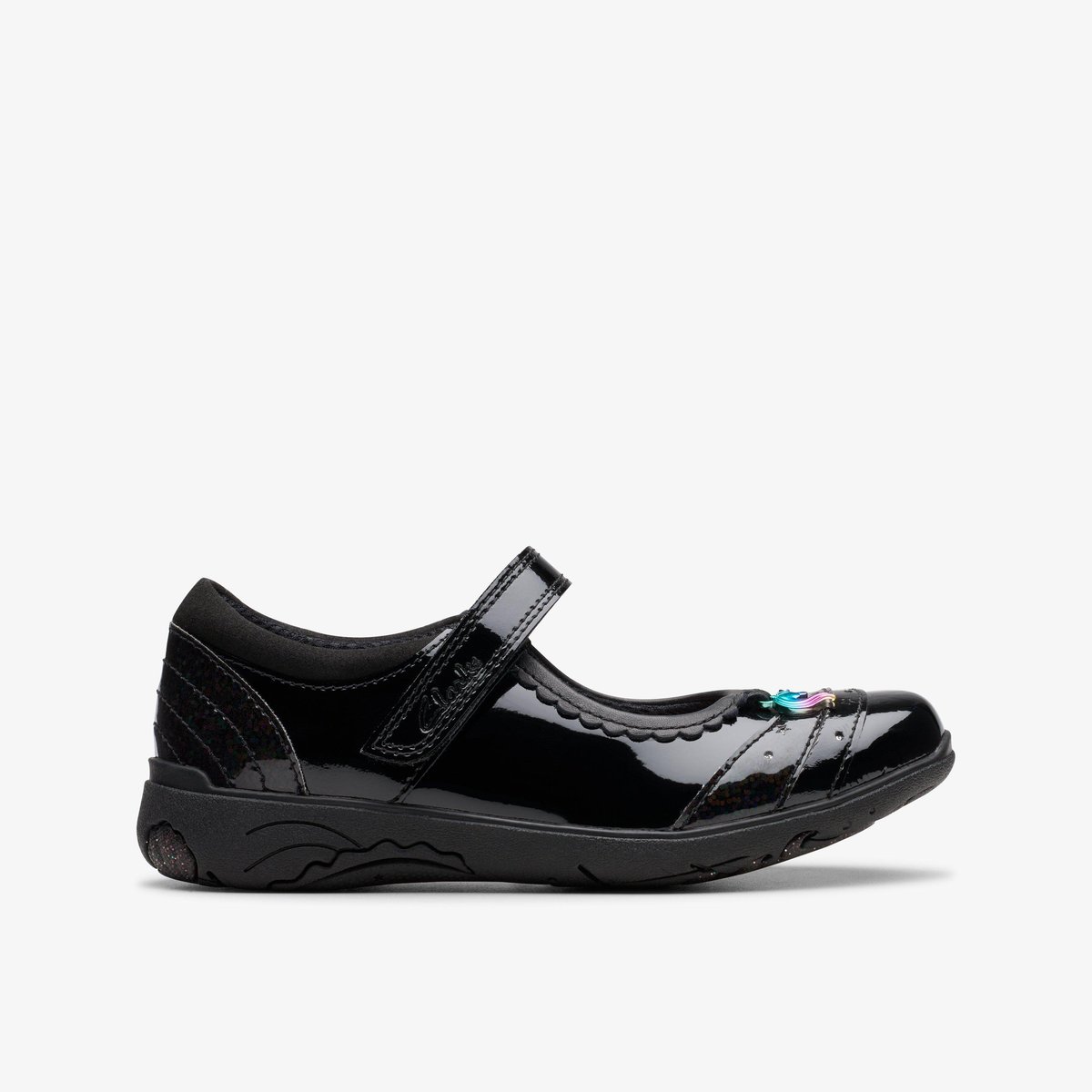 Ballerines Brevet Ajustement Étroit RELDA SPARK K noir, CLARKS