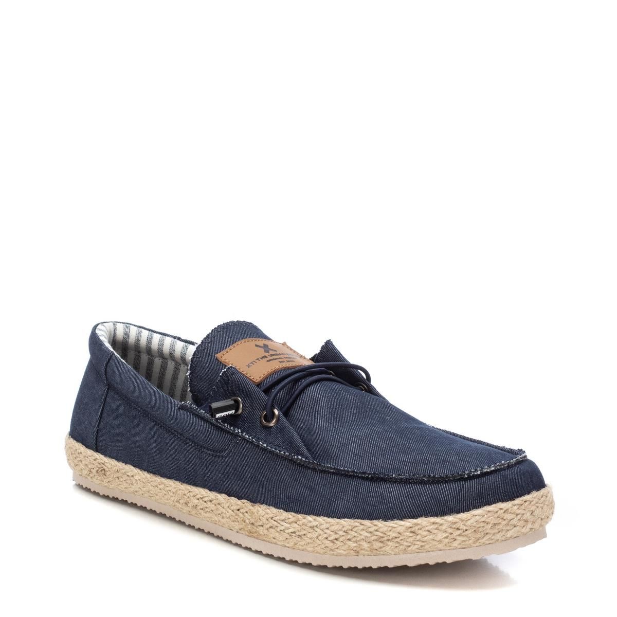 Chaussure Espadrilles Plaine Décontractée Lacets bleu marine, XTI