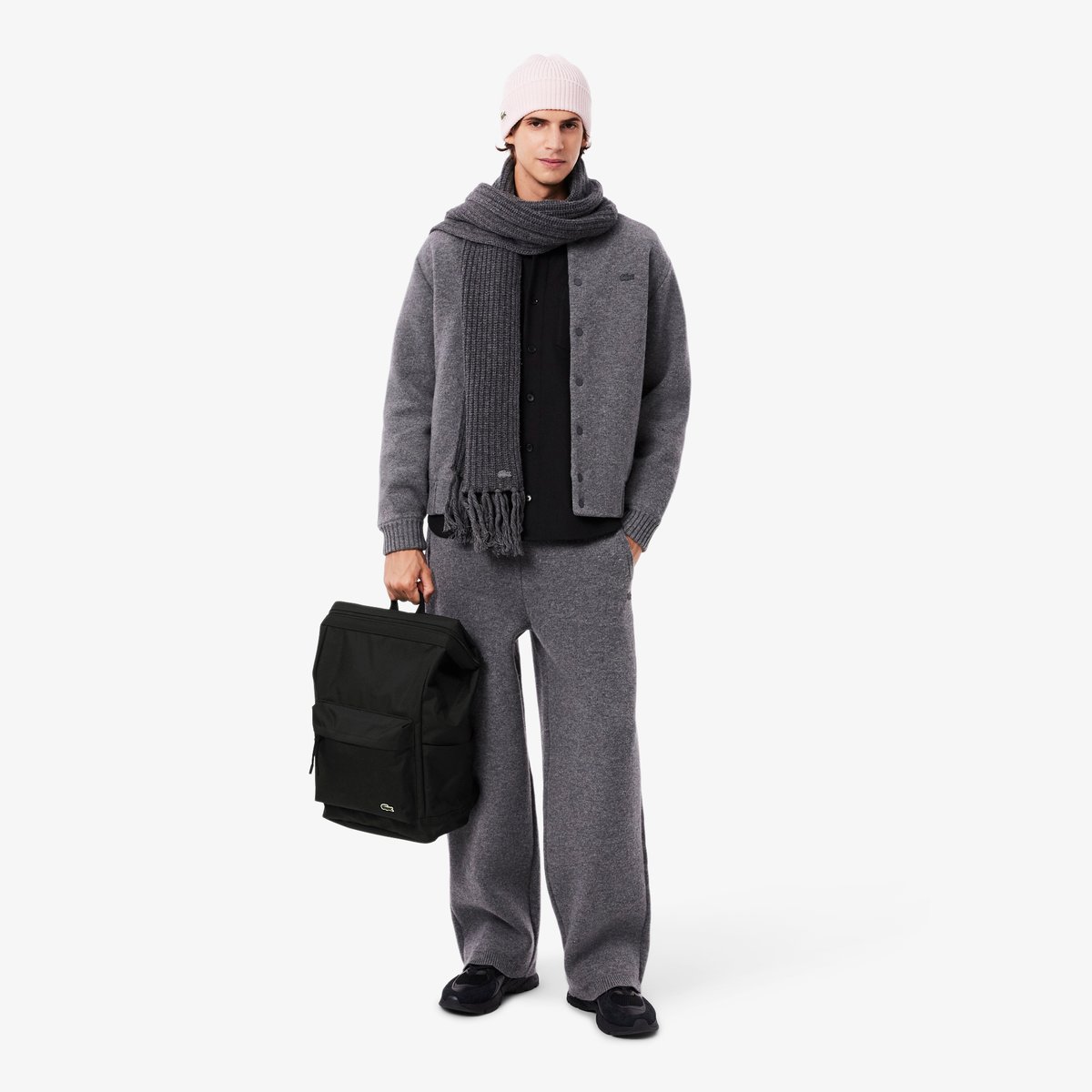 Sac à dos rectangle Neocroc noir-000, LACOSTE