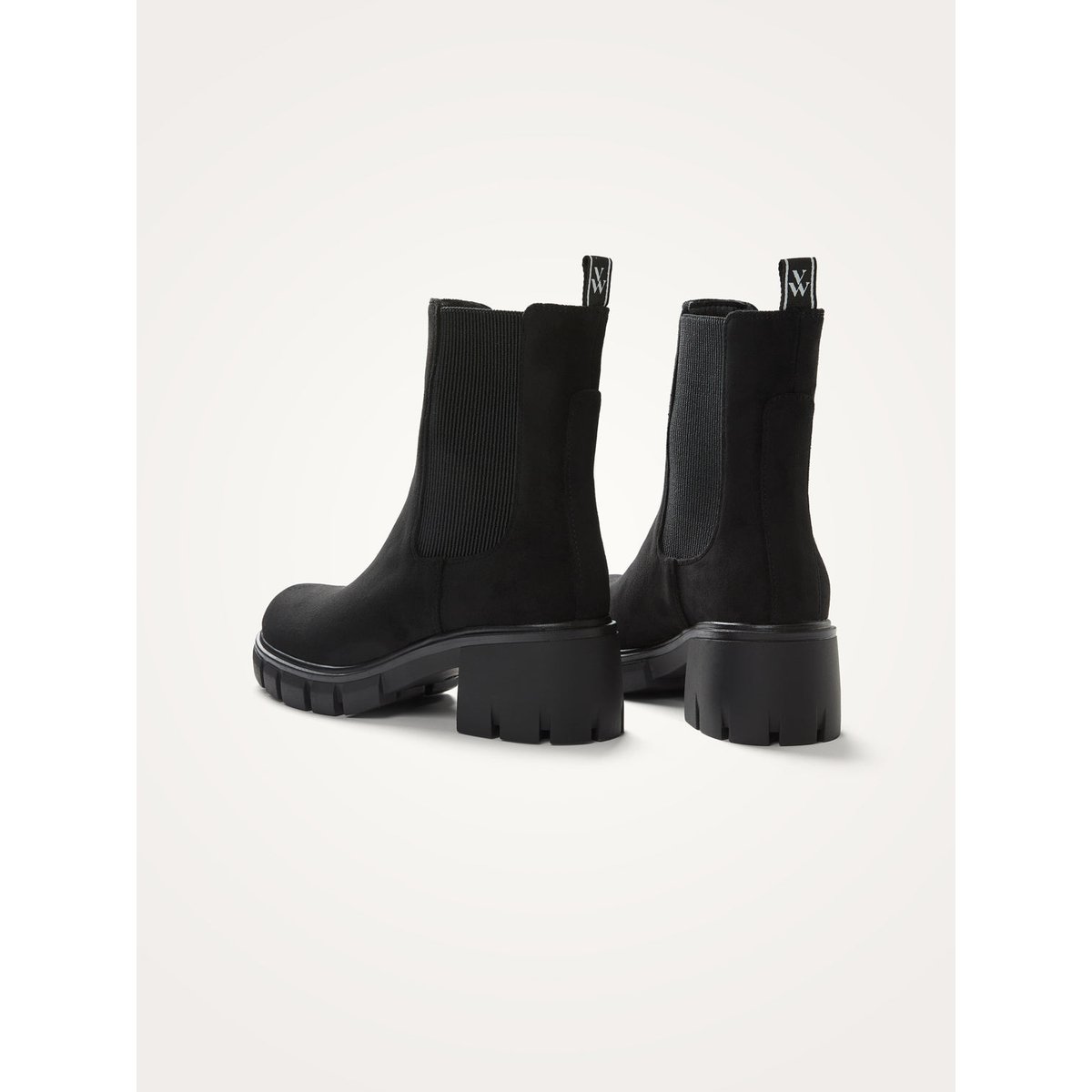 Bottines Chelsea à talon cranté Hérine noir, VANESSA WU