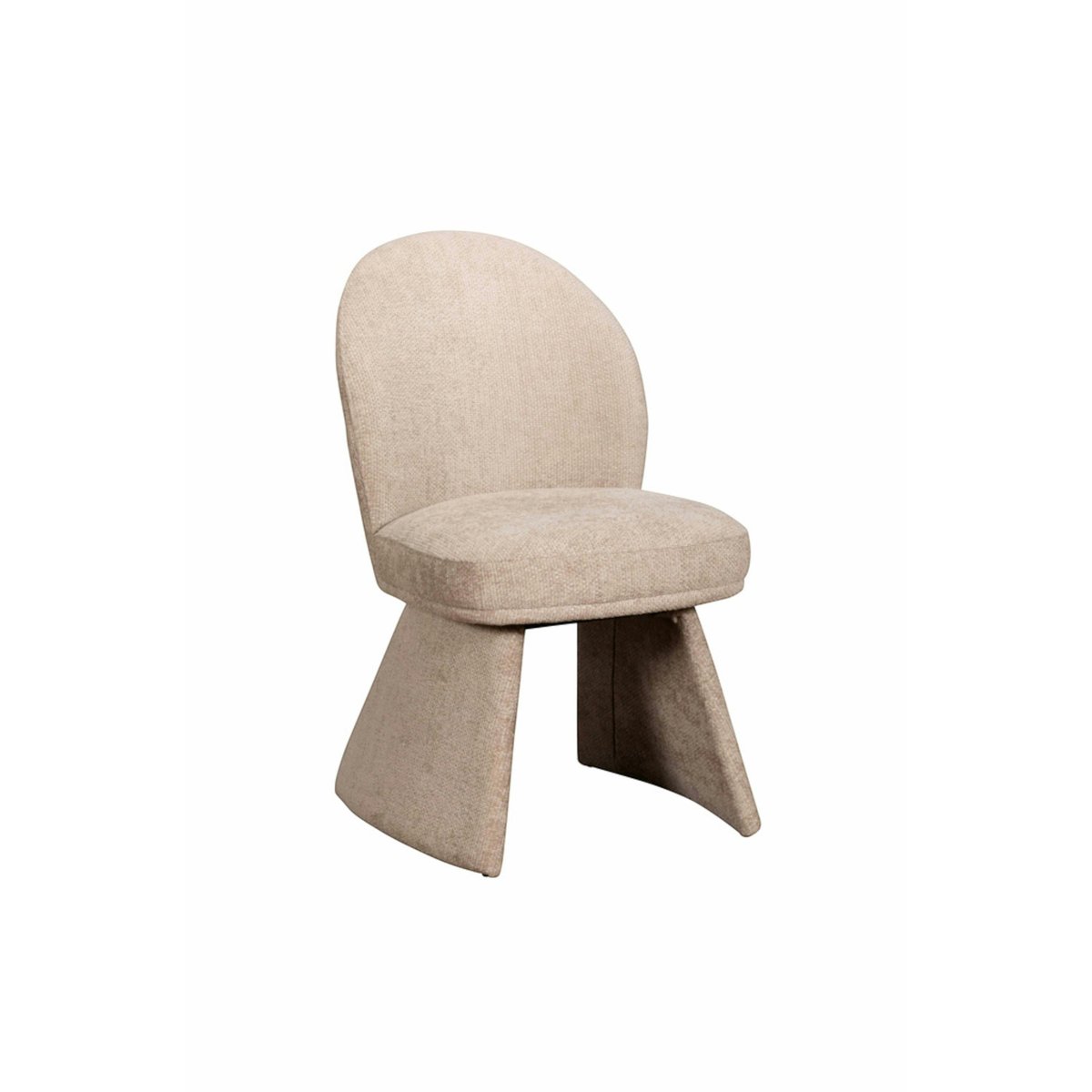 Chaise design beige à assise rembourrée (lot de 2) TREVI beige, PIER IMPORT