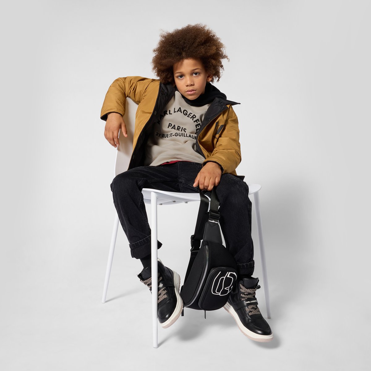 Doudoune réversible black, KARL LAGERFELD KIDS
