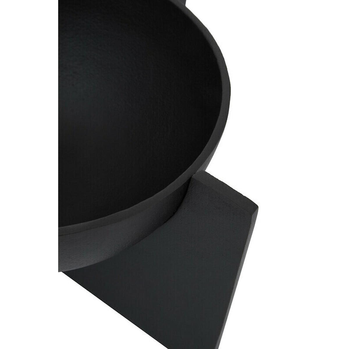 Matte Black Finish Decorative Bowl black, FIFTY FIVE SOUTH