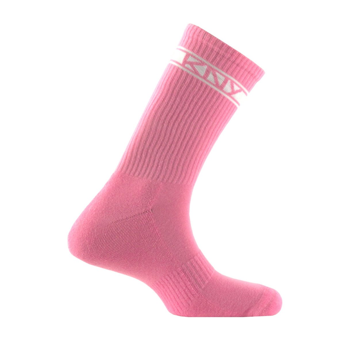Mi-chaussettes sport unisexe en coton KNY rose, KINDY