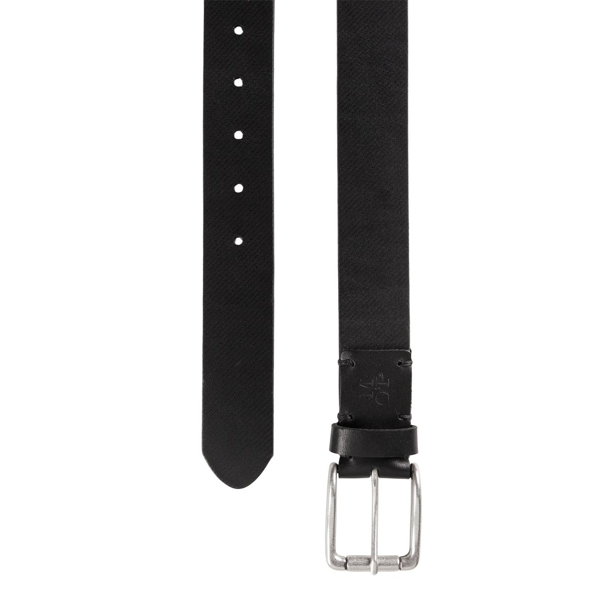Ceinture en cuir de vache robuste noir, MARC O'POLO