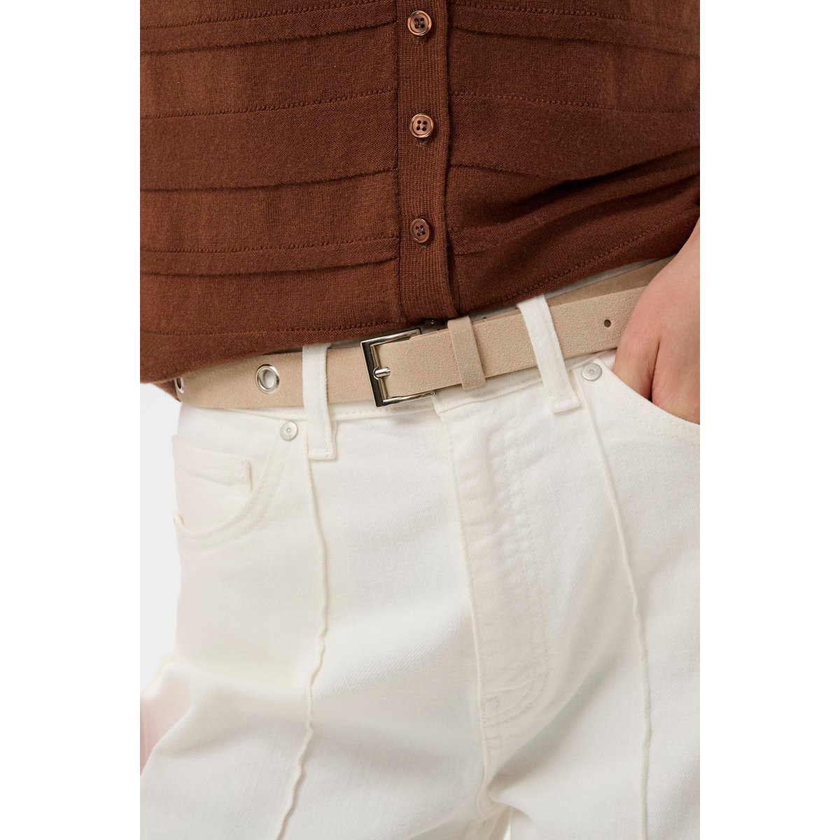 Ceinture beige white pepper, SOAKED IN LUXURY