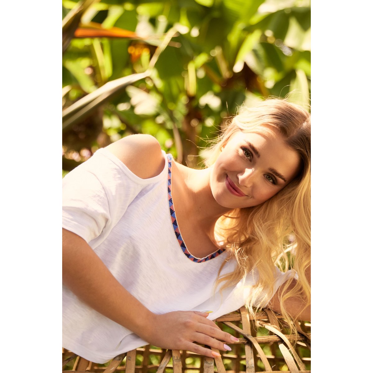 Coeur De Miss en T-shirt crop top COOL blanc, ARMOR-LUX