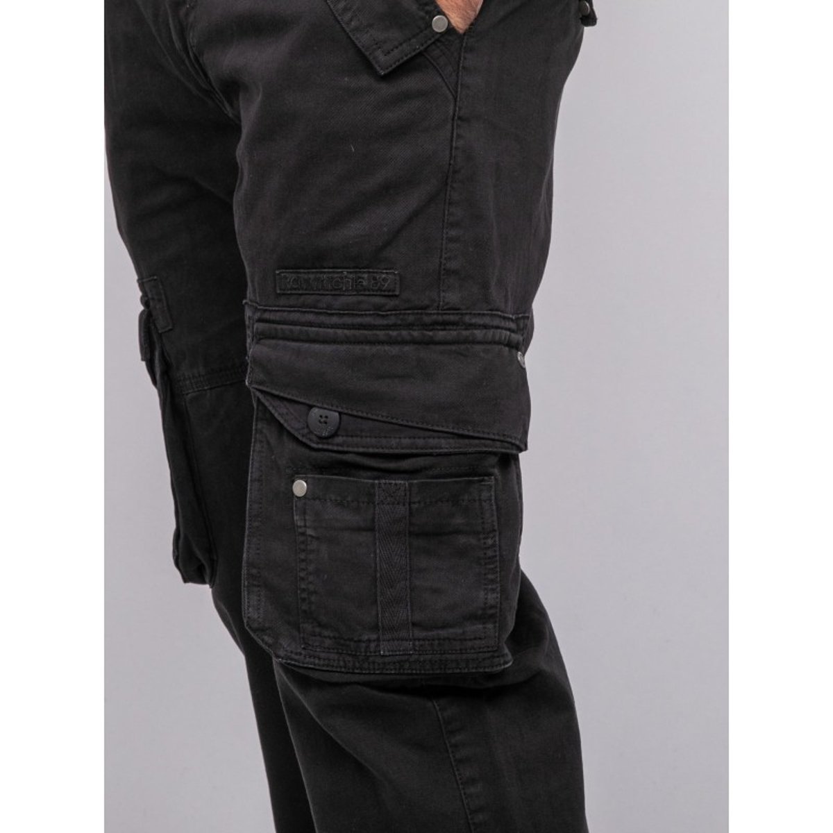 Pantalon Cargo Treillis Quanto noir, RITCHIE
