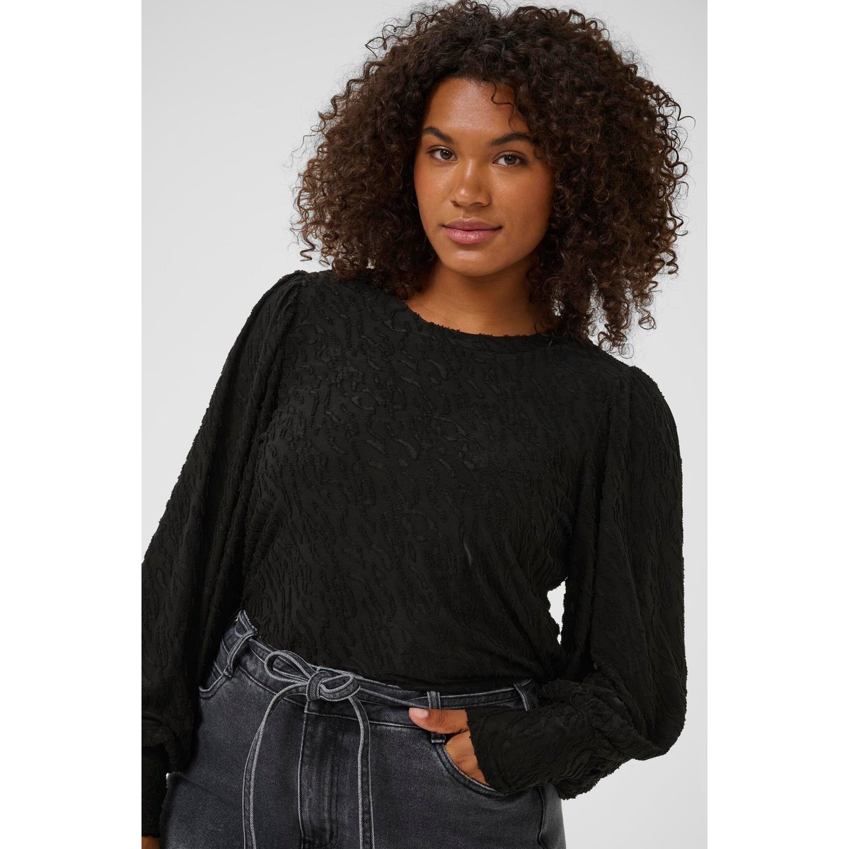 T-shirt à manches courtes noir black, KAFFE CURVE