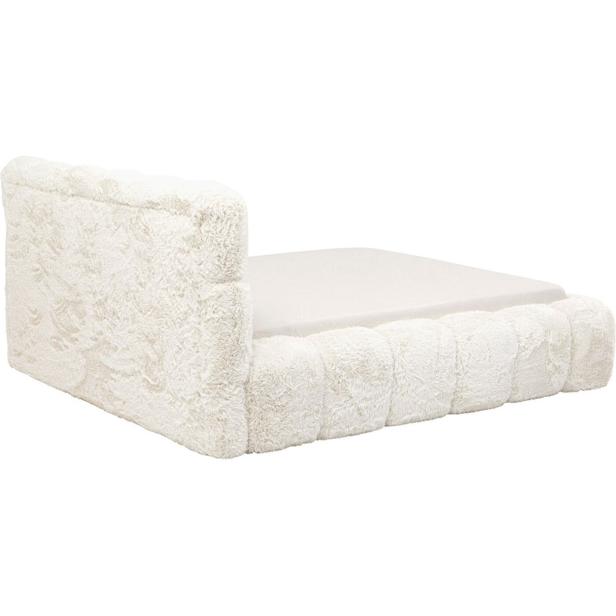 Lit Salamanca Fur 160x200cm blanc, KARE DESIGN