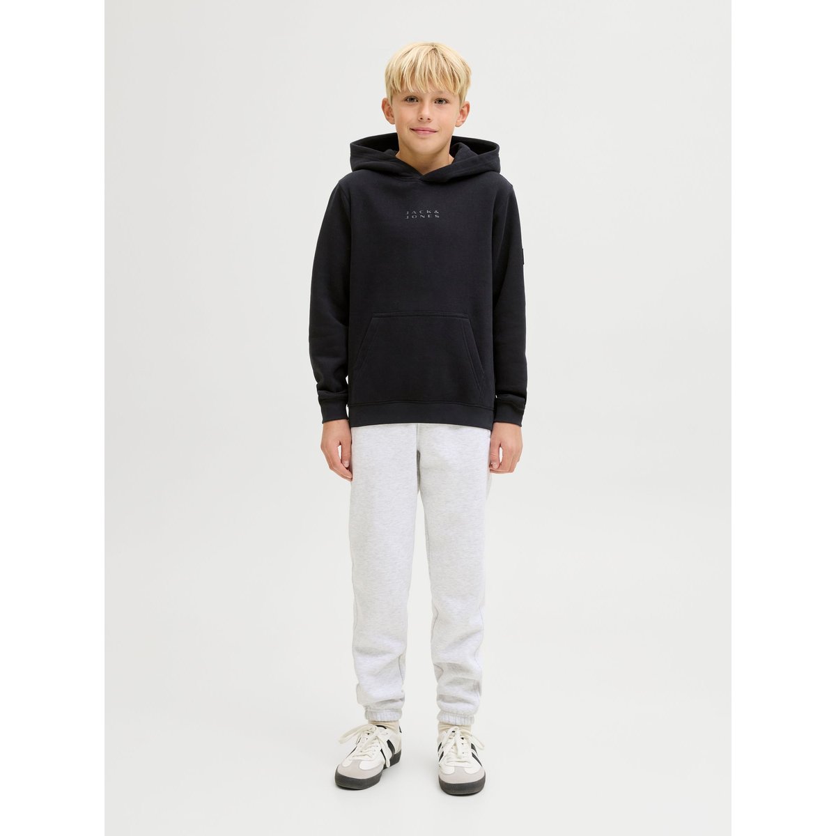 Sweat À Capuche noire - black, JACK & JONES JUNIOR
