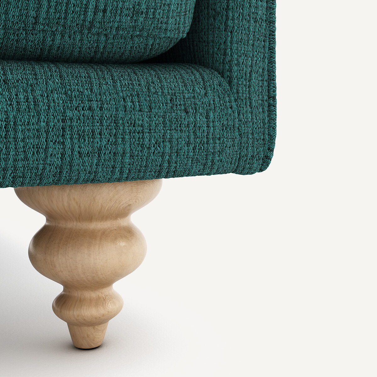 Fauteuil, en toile jaspée, LAZARE vert de minuit, AM.PM