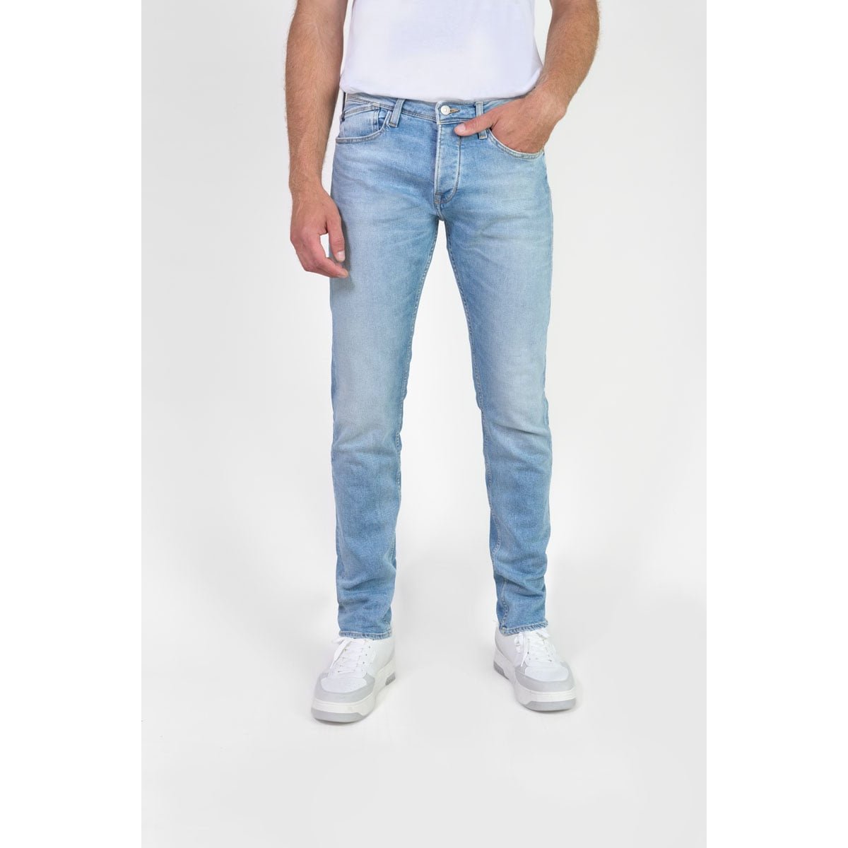 Jeans slim stretch 700/11, longueur 34 blue, LE TEMPS DES CERISES