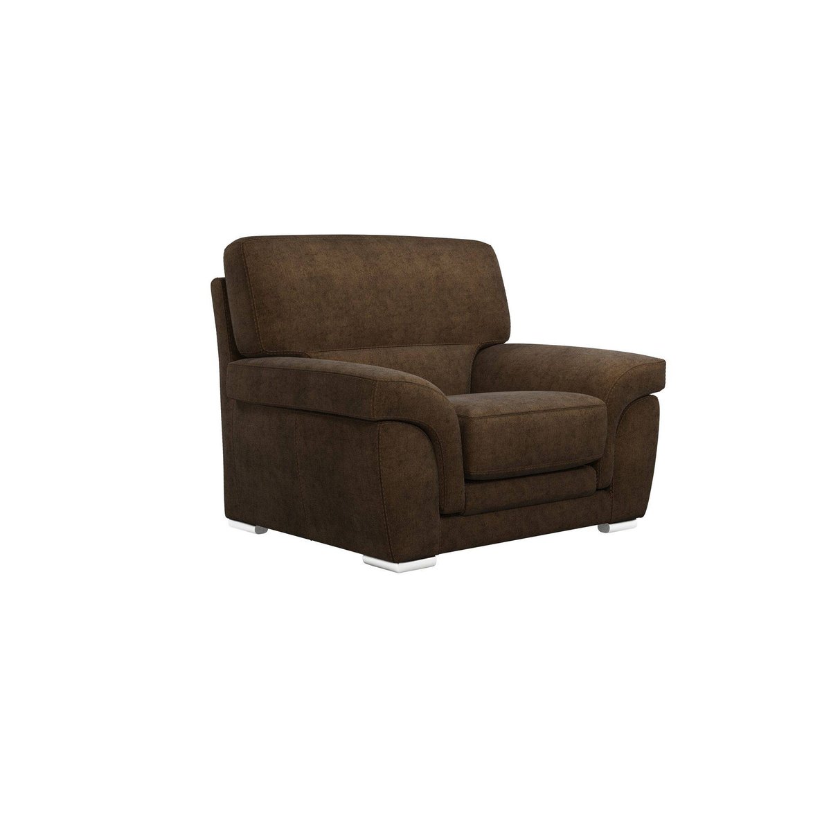 Fauteuil tissu - VITTORIA chocolat, CAMIF