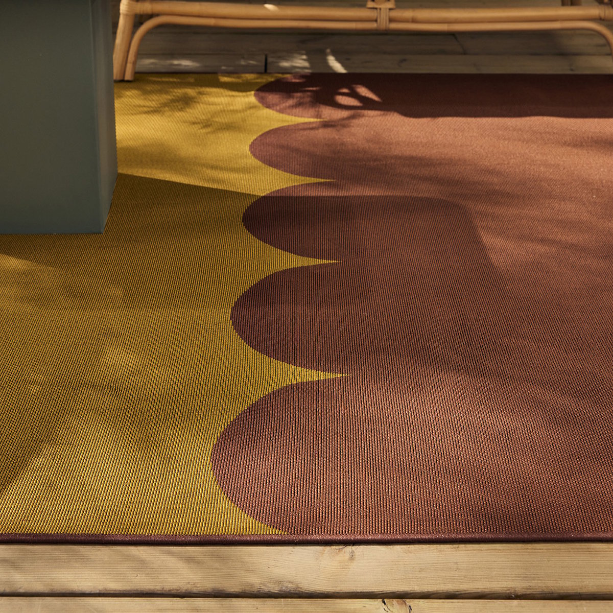 Tapis extérieur moderne bicolore RIVIERA marron, NAZAR RUGS