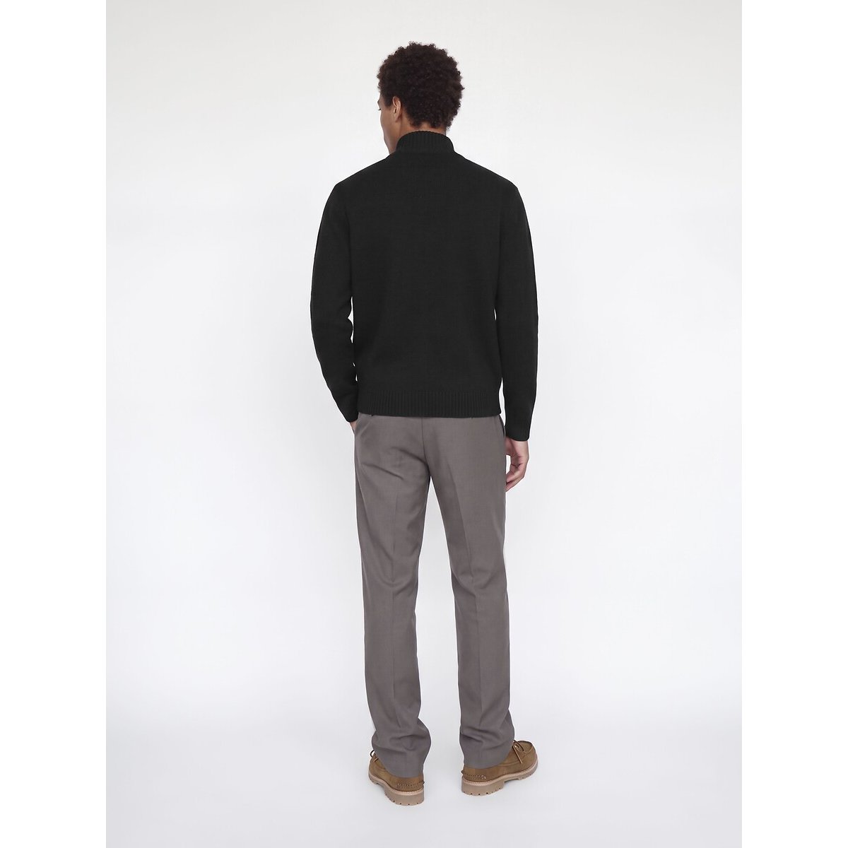 Giacca collo alto e chiusura a zip nero , JACK & JONES