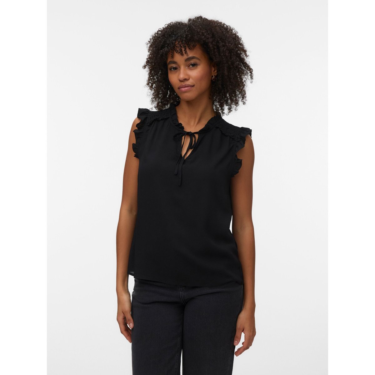 Top noire - black, VERO MODA