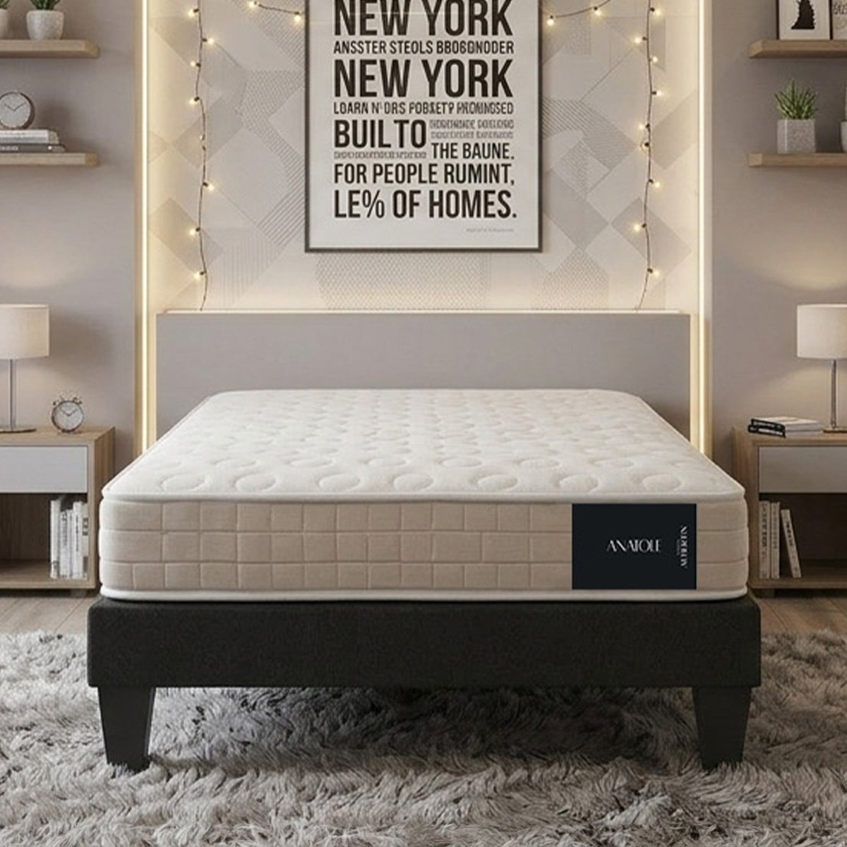 Matelas Mousse - 15 cm - ANATOLE couleur unique, MAISON AUBERTIN
