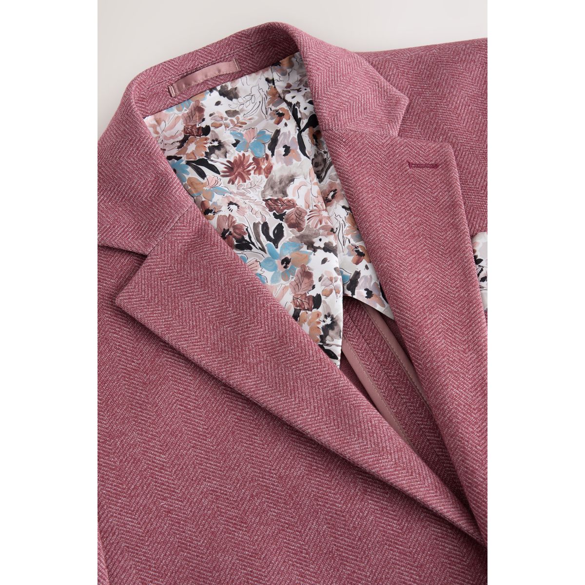 Blazer slim en jersey à chevrons rose, NEXT