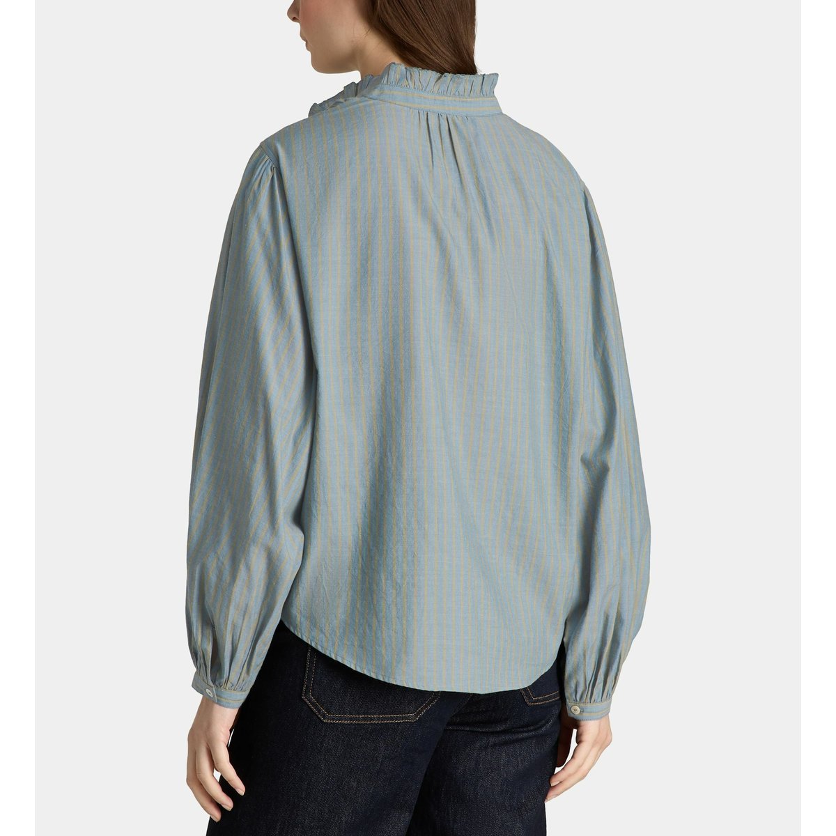Top paloma ample en coton kaki clair, GALERIES LAFAYETTE