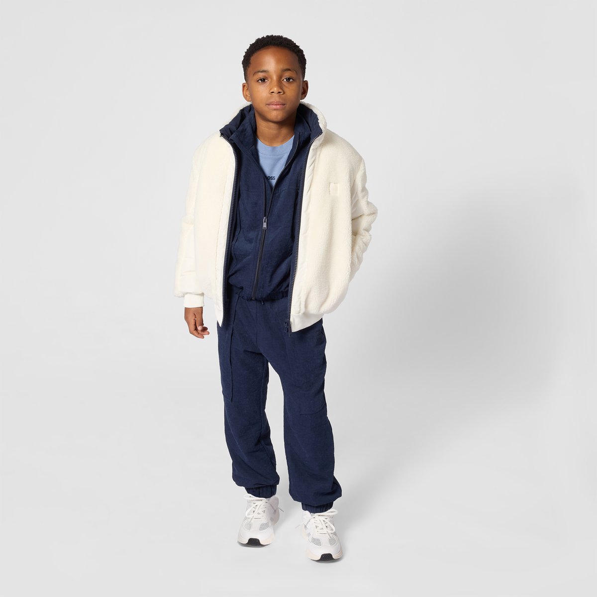 Doudoune réversible ivory, BOSS KIDSWEAR