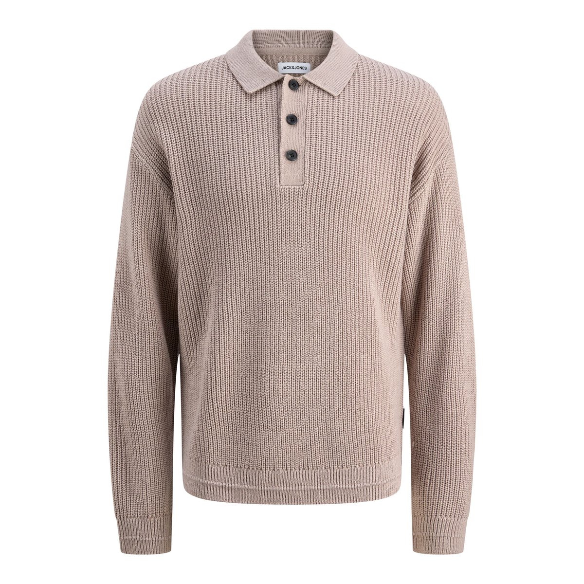 Polo Tricoté grise - atmosphere, JACK & JONES