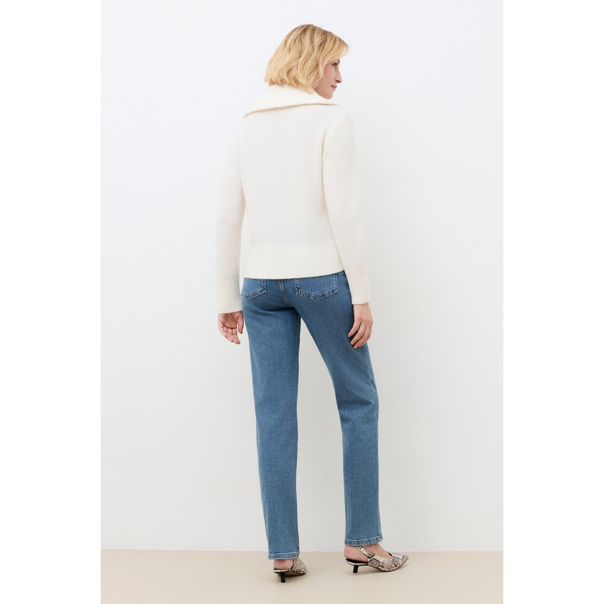 Pull droit camionneur MITCHELL ecru, CAROLL
