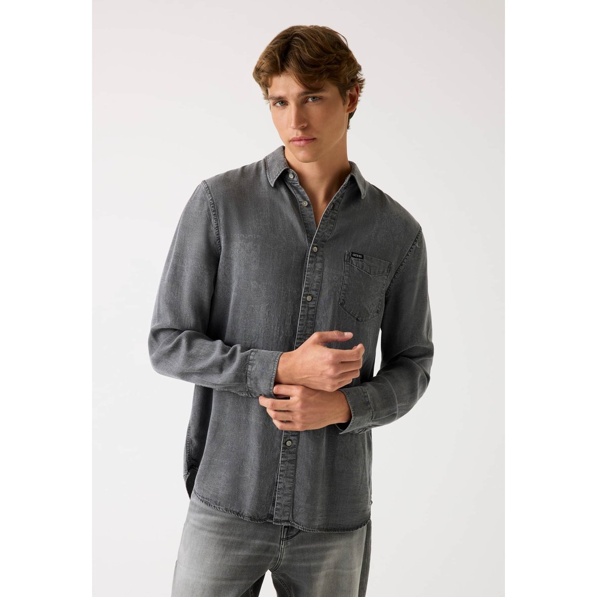 Surchemise Imprimée gris, GUESS