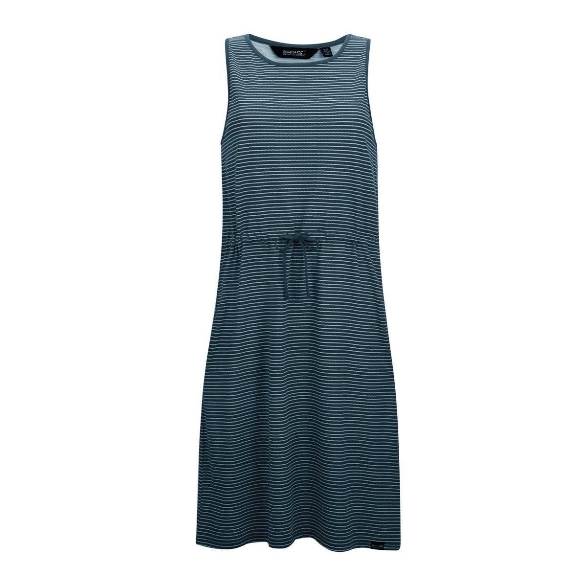 Robe sans manches à taille ajustable motif/style à rayures AMORIE bleu marine / blanc, REGATTA