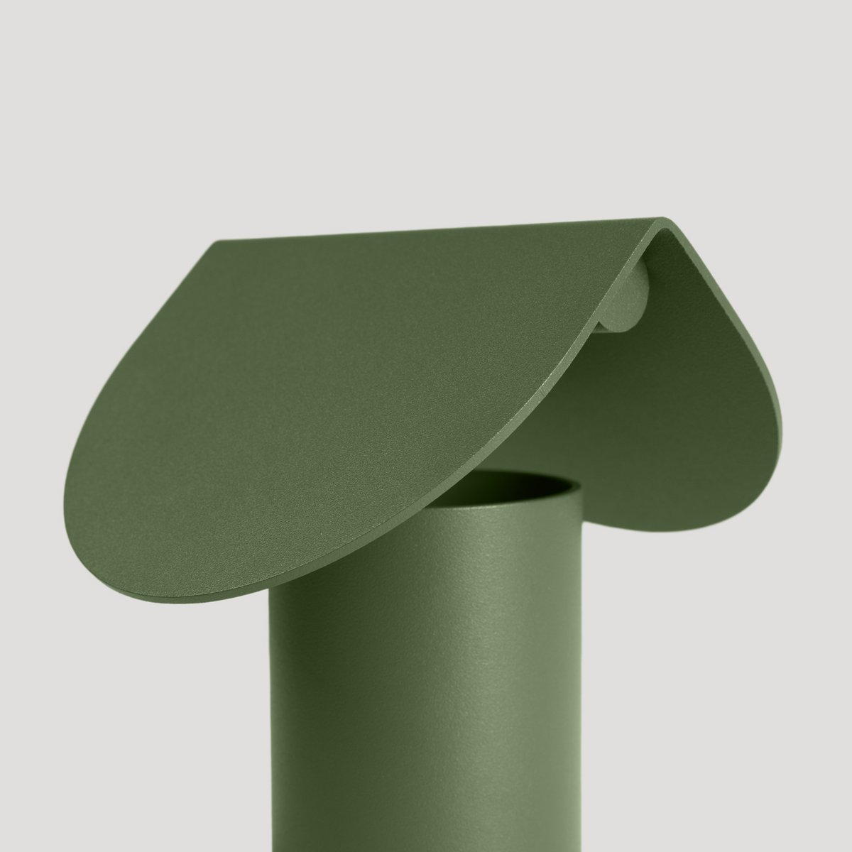 Lampe de bureau Aluminium Vert Olive LED 1 Biscuit vert olive, EDEN
