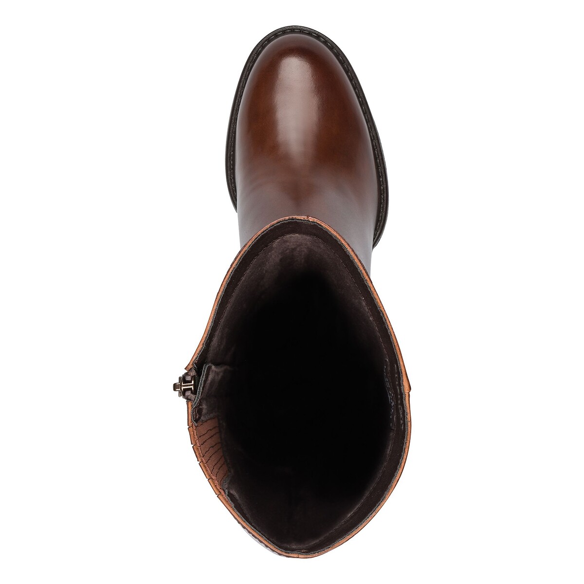 Botas com saltos pequenos, pele, sola antiderrapante moscatel, TAMARIS