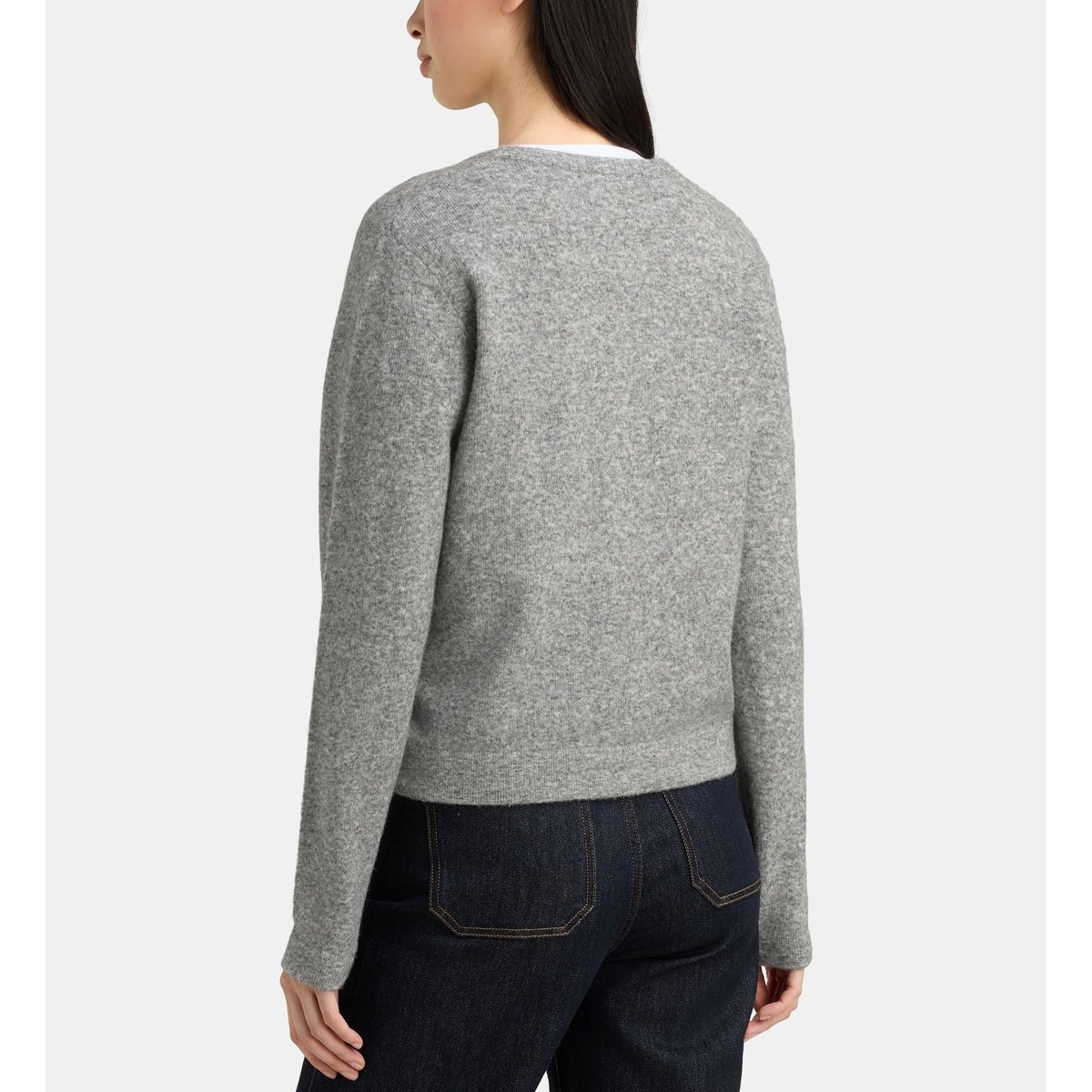 Pull boutonné flavie c gris et beige, GALERIES LAFAYETTE