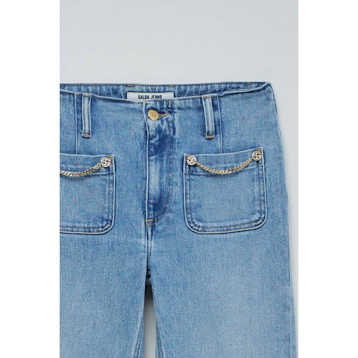 JEAN DESTINY PUSH UP FLARE bleu, SALSA JEANS