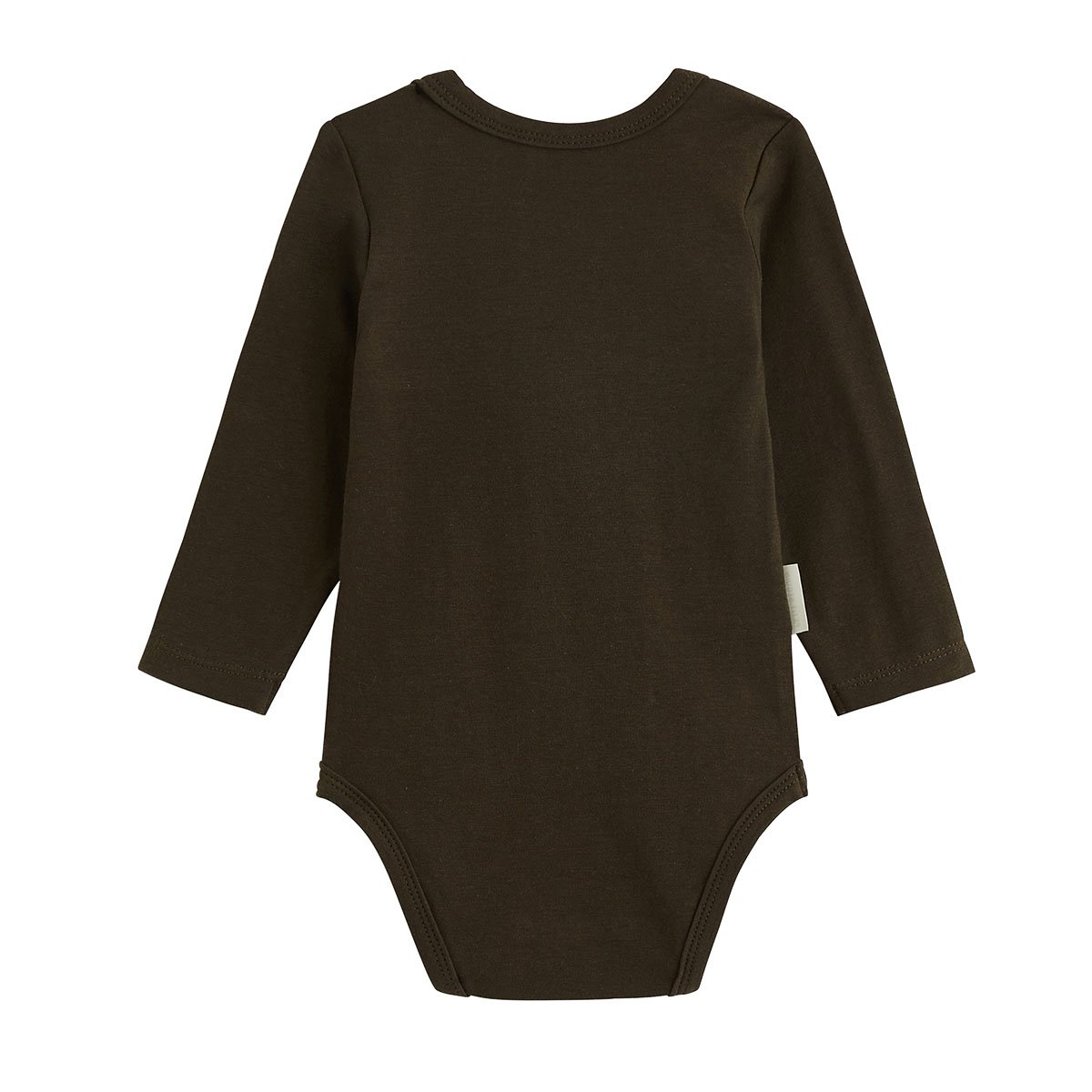 Lot de 3 bodies bébé manches longues Ginkgo vert, PETIT BEGUIN