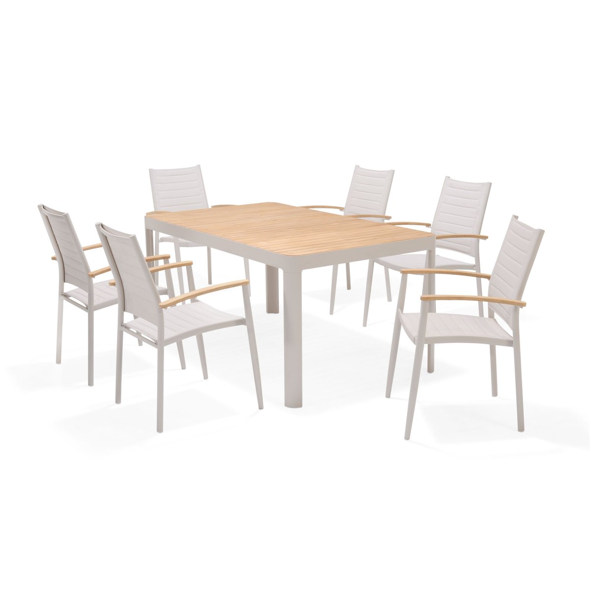 Fauteuil d'extérieur aluminium blanc Azur blanc, ZAGO