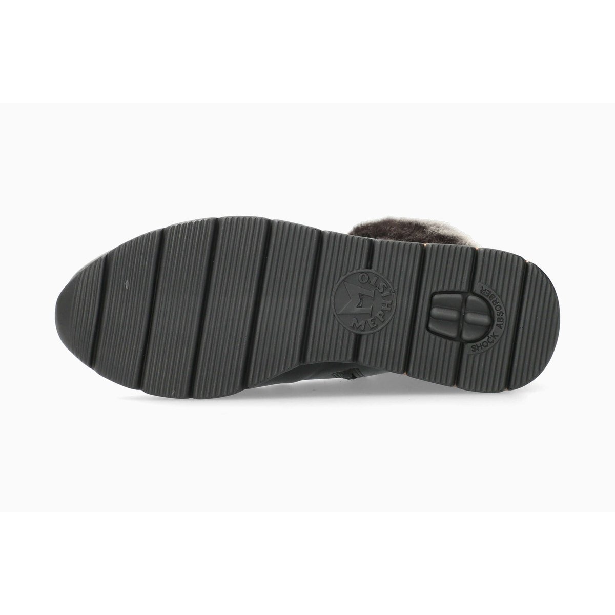 Bottines en cuir EVODIA gris foncé 5143, MEPHISTO