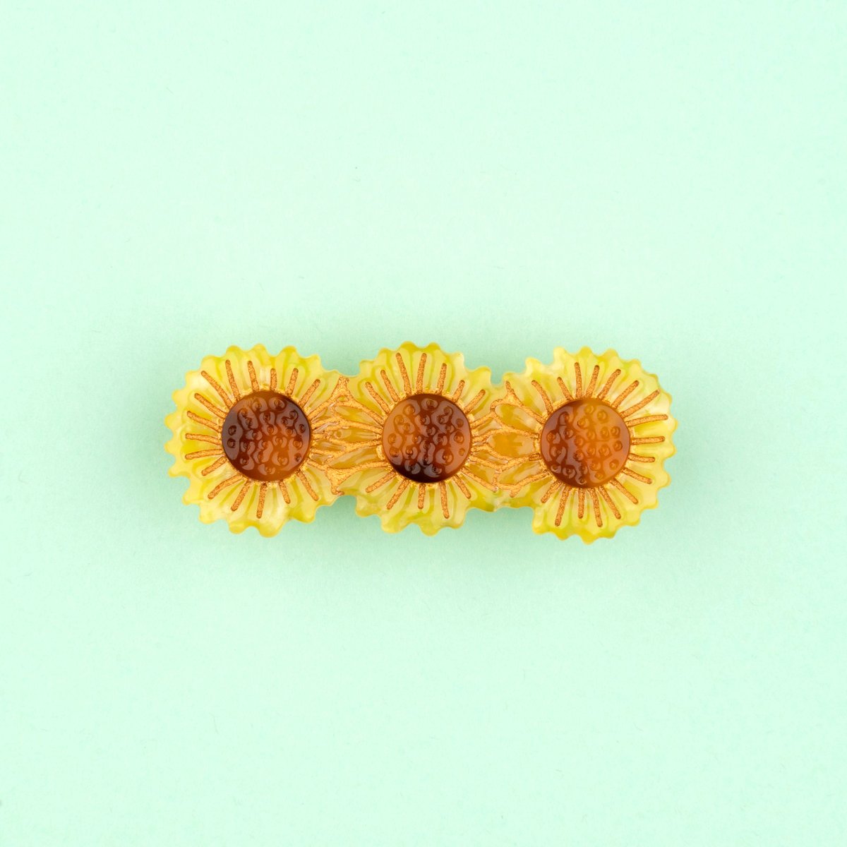 Barrette TOURNESOL jaune tournesol, COUCOU SUZETTE