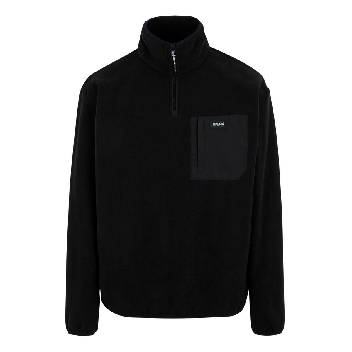 Sweat uni à col montant zippé FRANKIE noir, REGATTA