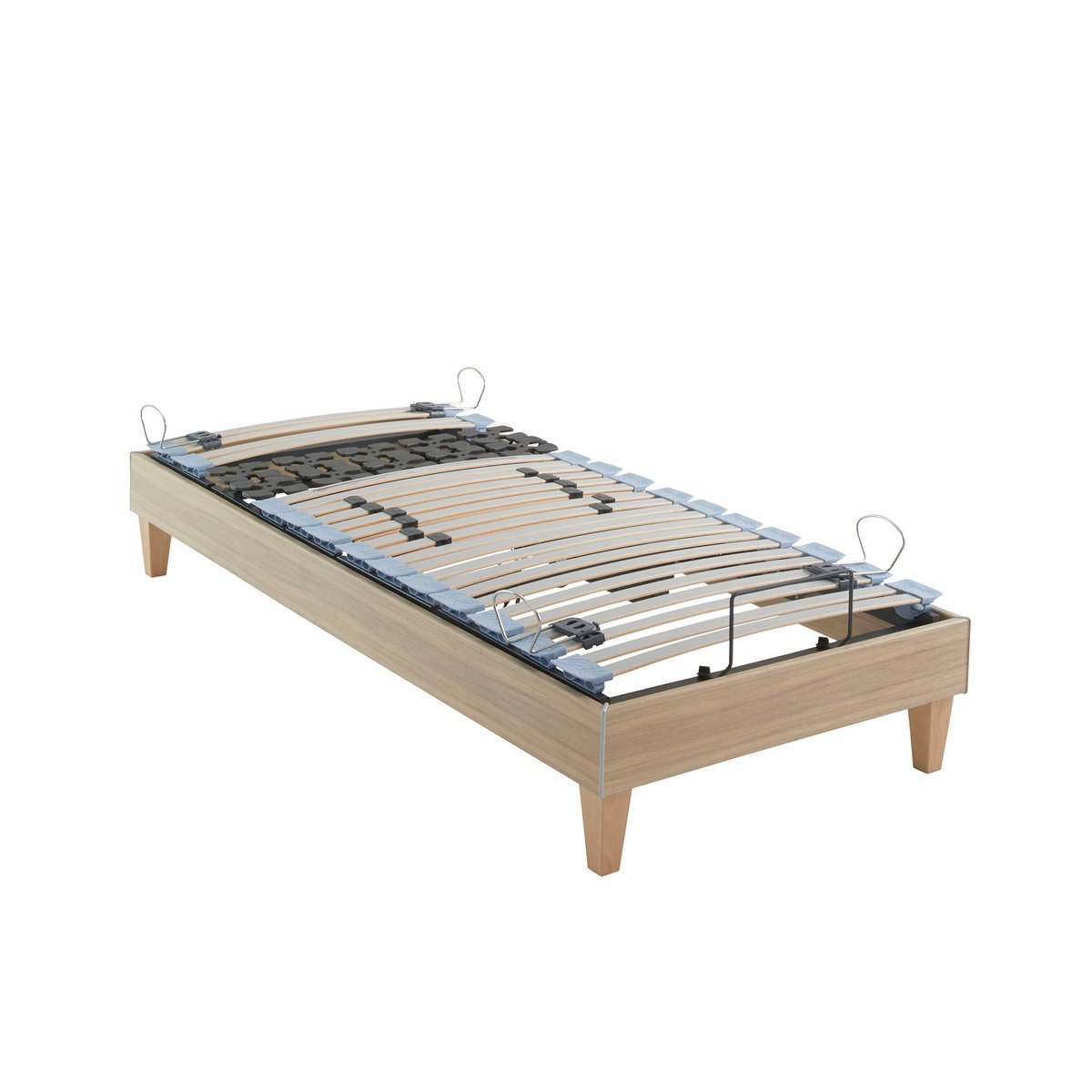 Sommier de relaxation électrique LUXE bois naturel, SOMEO