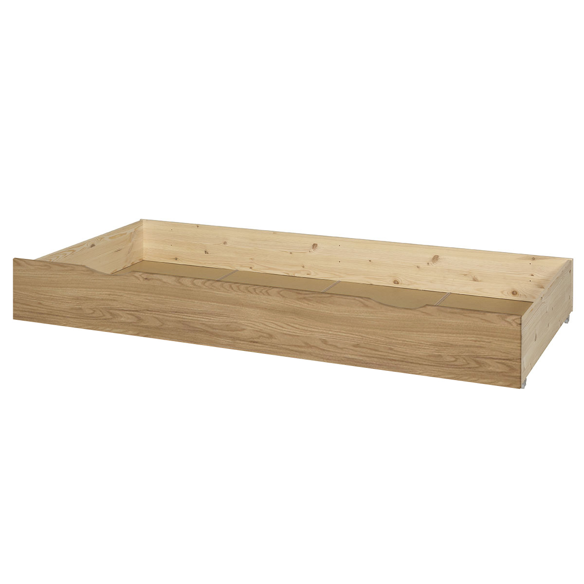 Pack lit cosy avec tiroir et matelas PLAY blanc et bois, AKITEN RETAIL