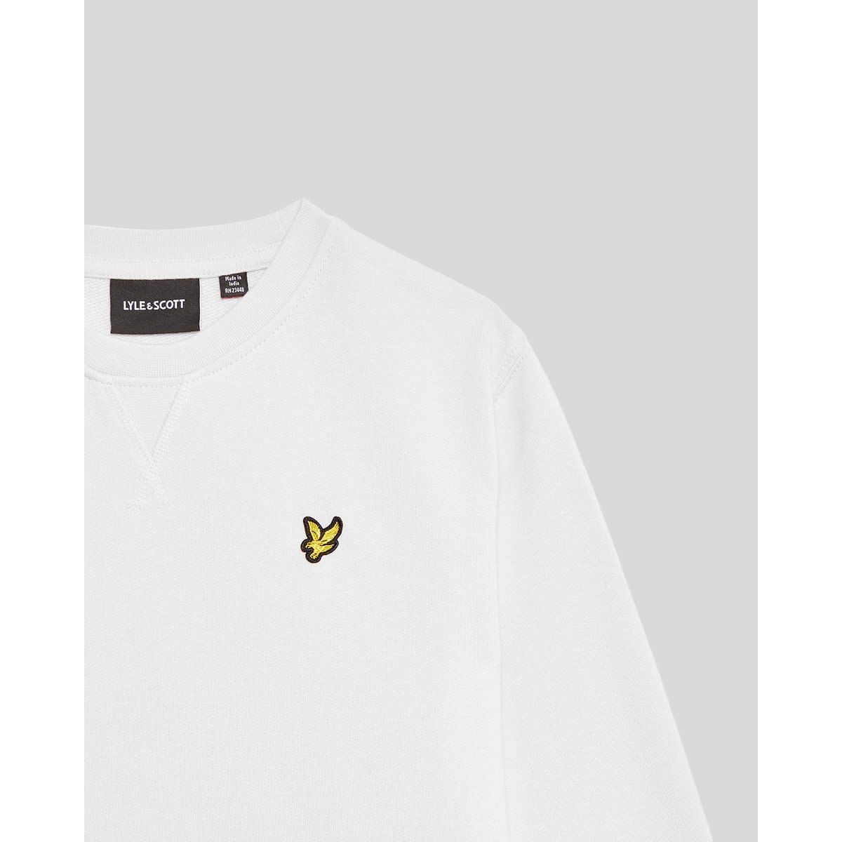 Sweat-shirt col rond classique blanc, LYLE & SCOTT