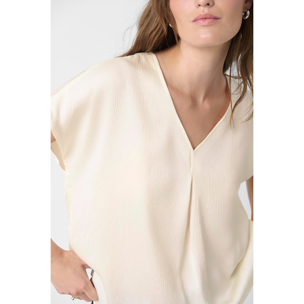Blouse sans manches blanc whisper white, SOAKED IN LUXURY