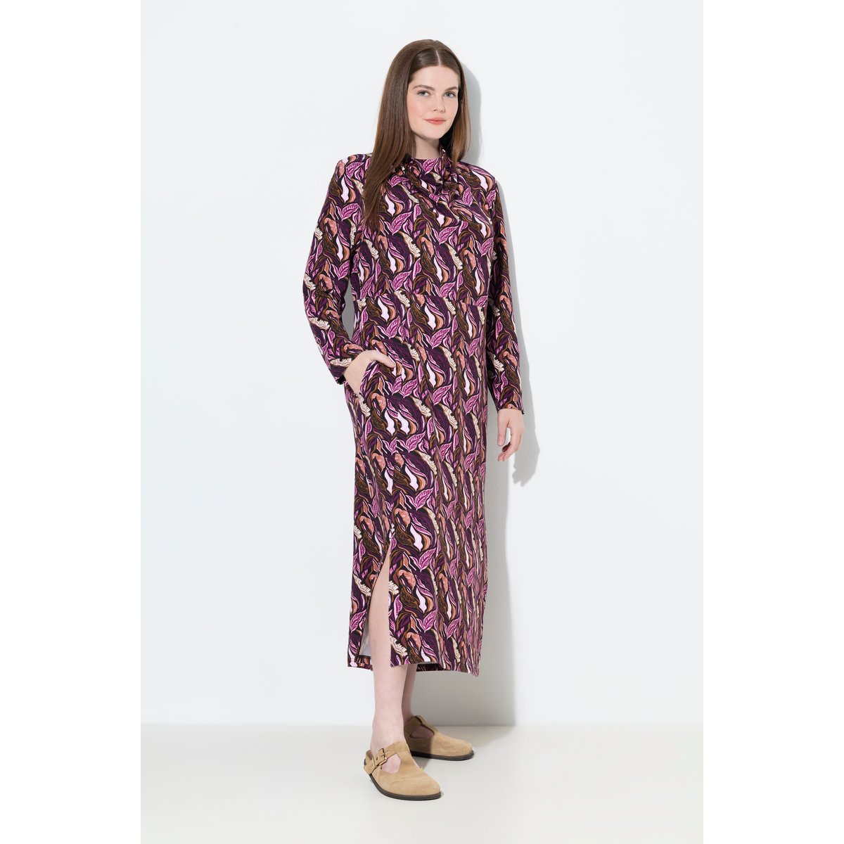 Robe en molleton de coton bio baies de forêt, ULLA POPKEN